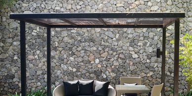Pergola with Garden Furniture.
