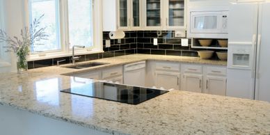 Granite gives interior touch. Once you have it as your countertops, your kitchen looks different
wit