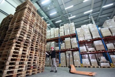  Team member getting ready to begin filling orders in our secure and monitored warehouse facility.