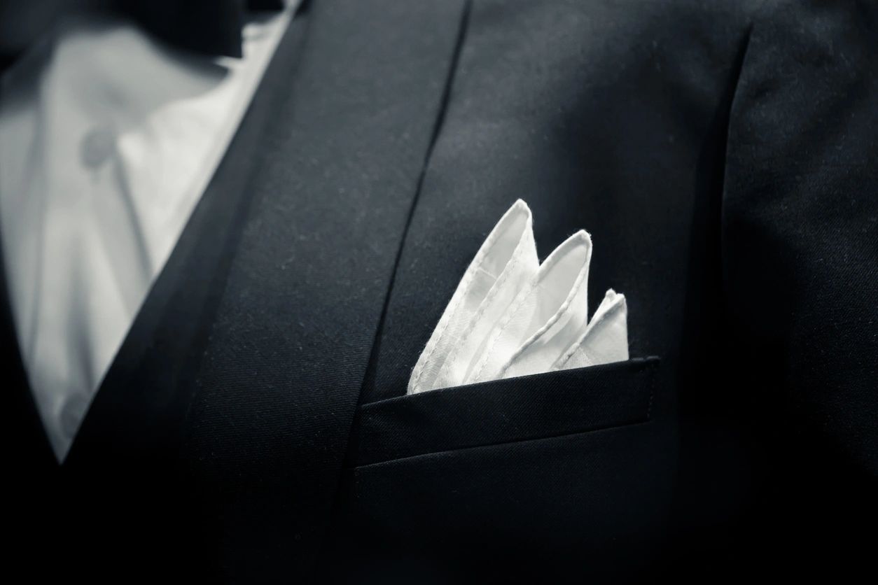 festive black tie