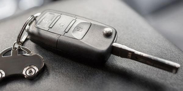 car key on key chain