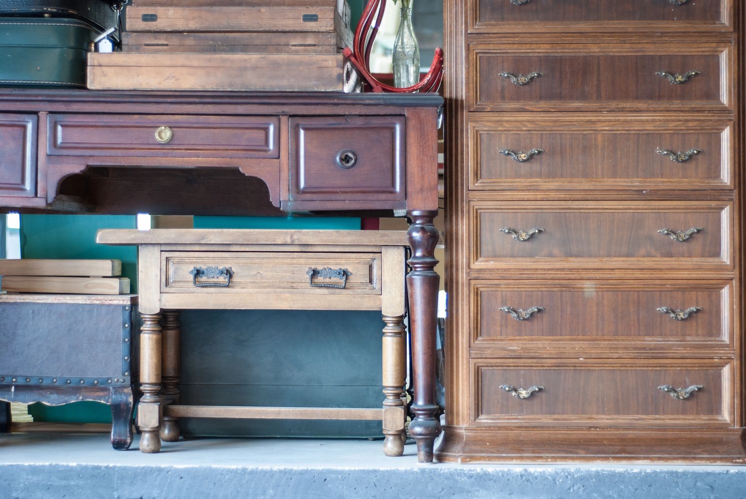 We work with new furniture, heirlooms, antiques, and day to day pieces.