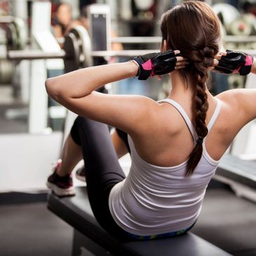 Woman exercising at Elite Fitness Gym in Greenville SC