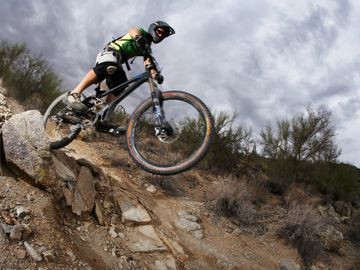 Mountain Bike Dropping In