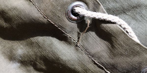 Closeup image of a rugged bag used by KDT Guards.