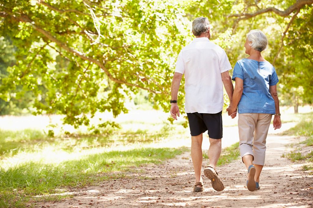 Couple walking