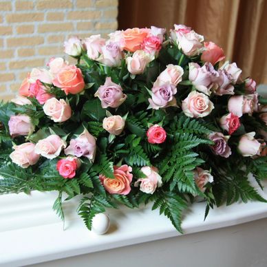 Arrangement floral de condoléances pour succession notariale.