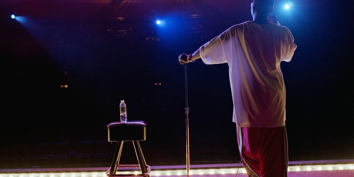 Stand-up performer on stage