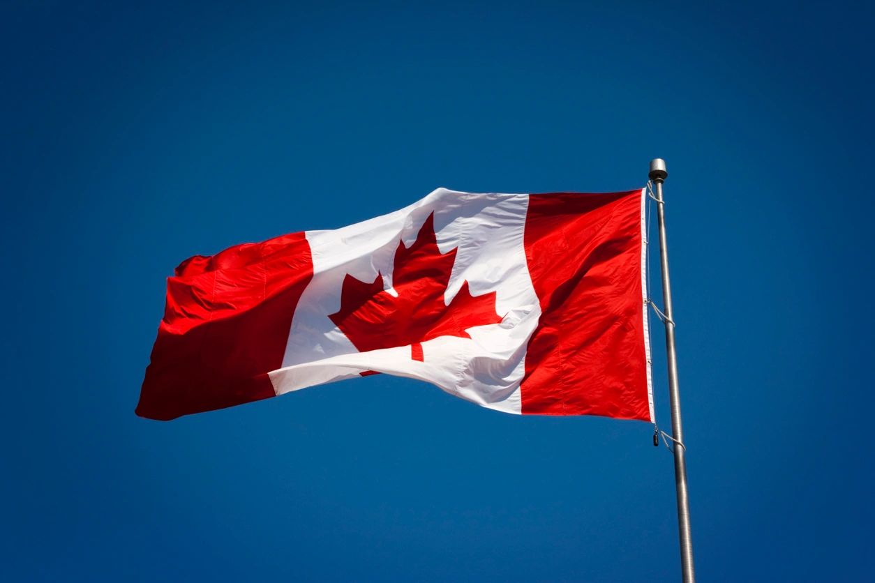 A Canadian flag.