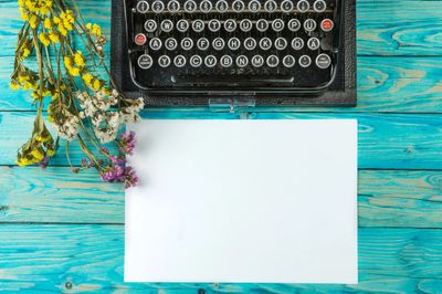 Old fashioned typewriter keyboard