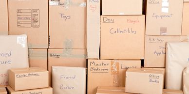 Storage Units In Sioux Falls Labeled Boxes