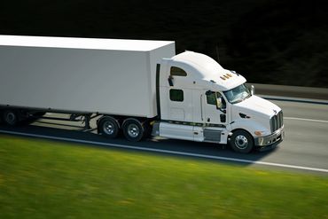 Semi-truck on interstate