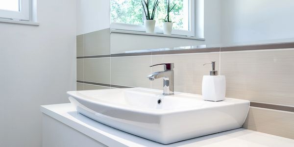 clean bathroom sink