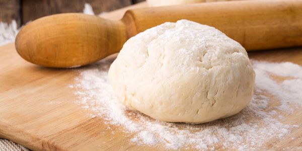 fresh made pizza dough