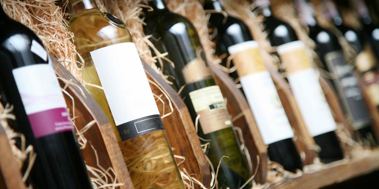 A picture of fine wines in their crates