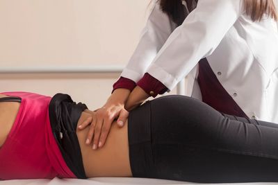 Dr. Snyder providing manual therapy and holistic back pain relief in Richmond.
