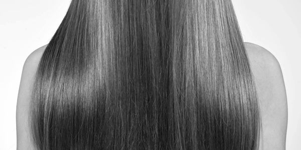 Long glossy hair