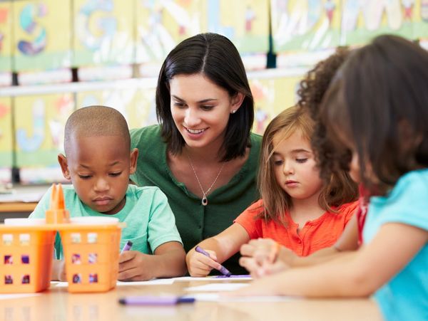 Preschool learning at daycare