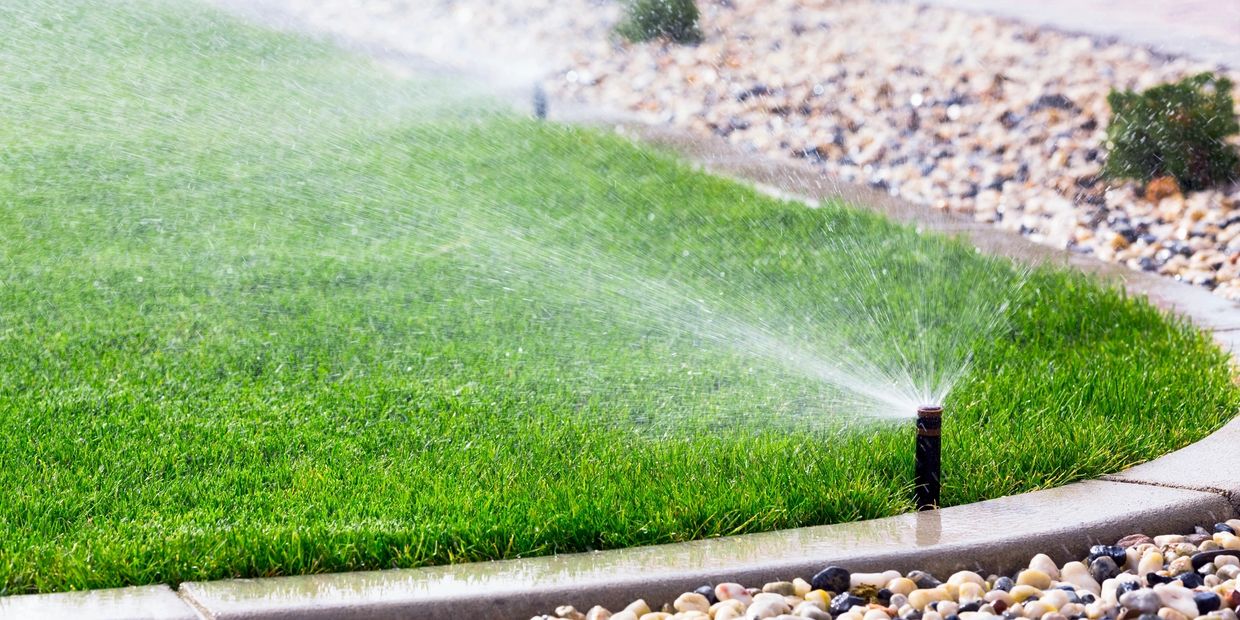 Le système d'irrigation extérieur, maintient votre pelouse et vos plantes.