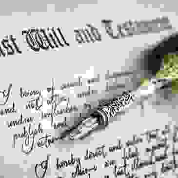 Last will and testament signing