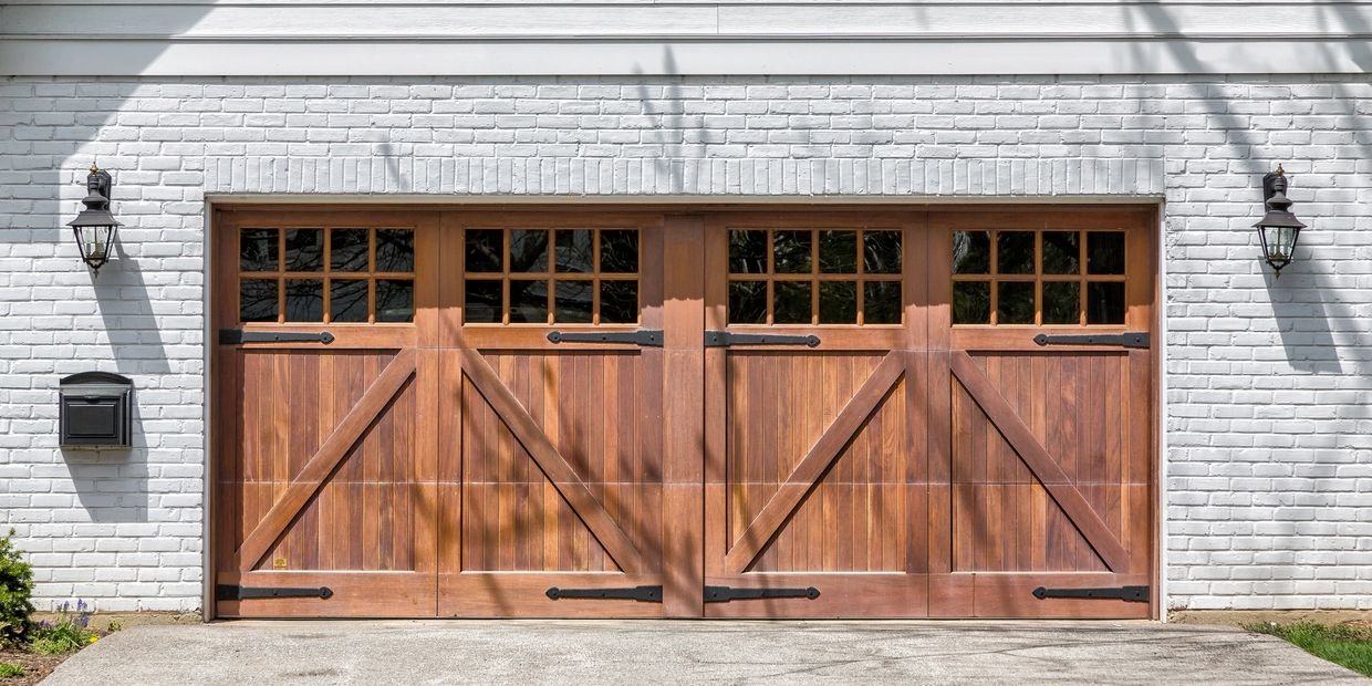 Wood garage door installed in Denver!