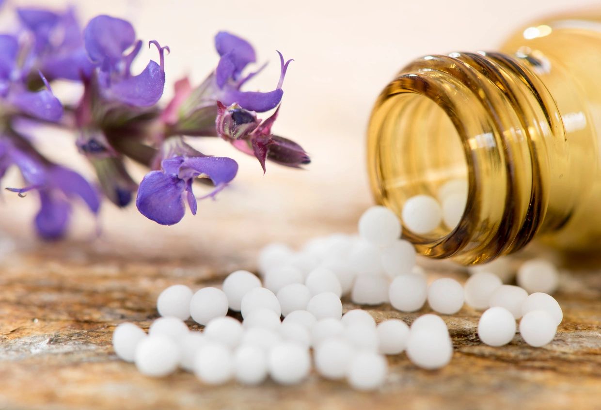 Globuli für die homöopathischen Behandlung