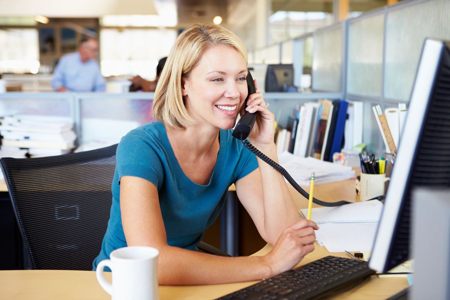 woman talking on the phone