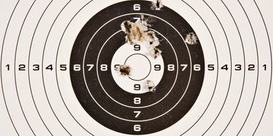 alt= a close up of a target with numbers on it