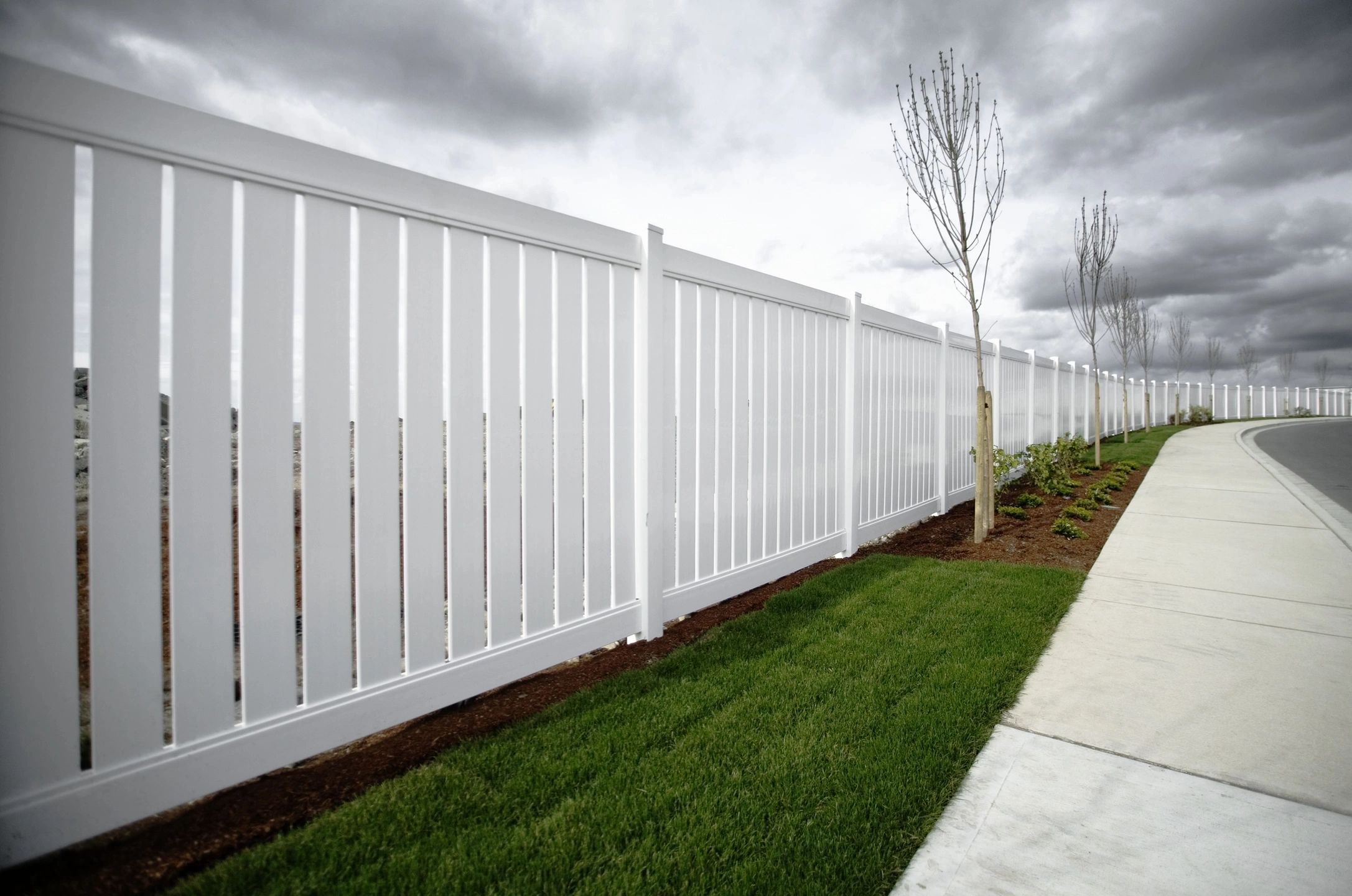 Diagonal Scalloped Lattice Custom Wood Fence Toppers