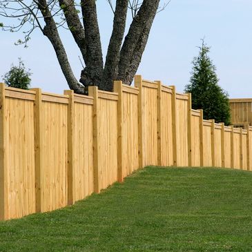 Decorative Ceder Privacy Fence.