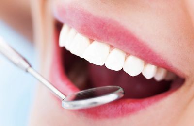 dental exam of teeth at the dentist