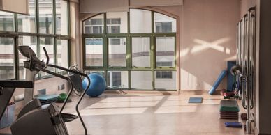exercise studio in an apartment building