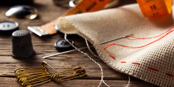 sewing items like needles, safety pins, and more 