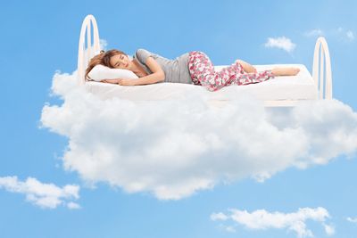sleeping on clouds