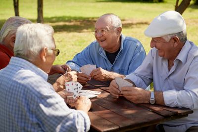 Senior Having Good Time 