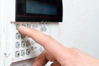 24/7 security and fire alarm monitoring keypad. 