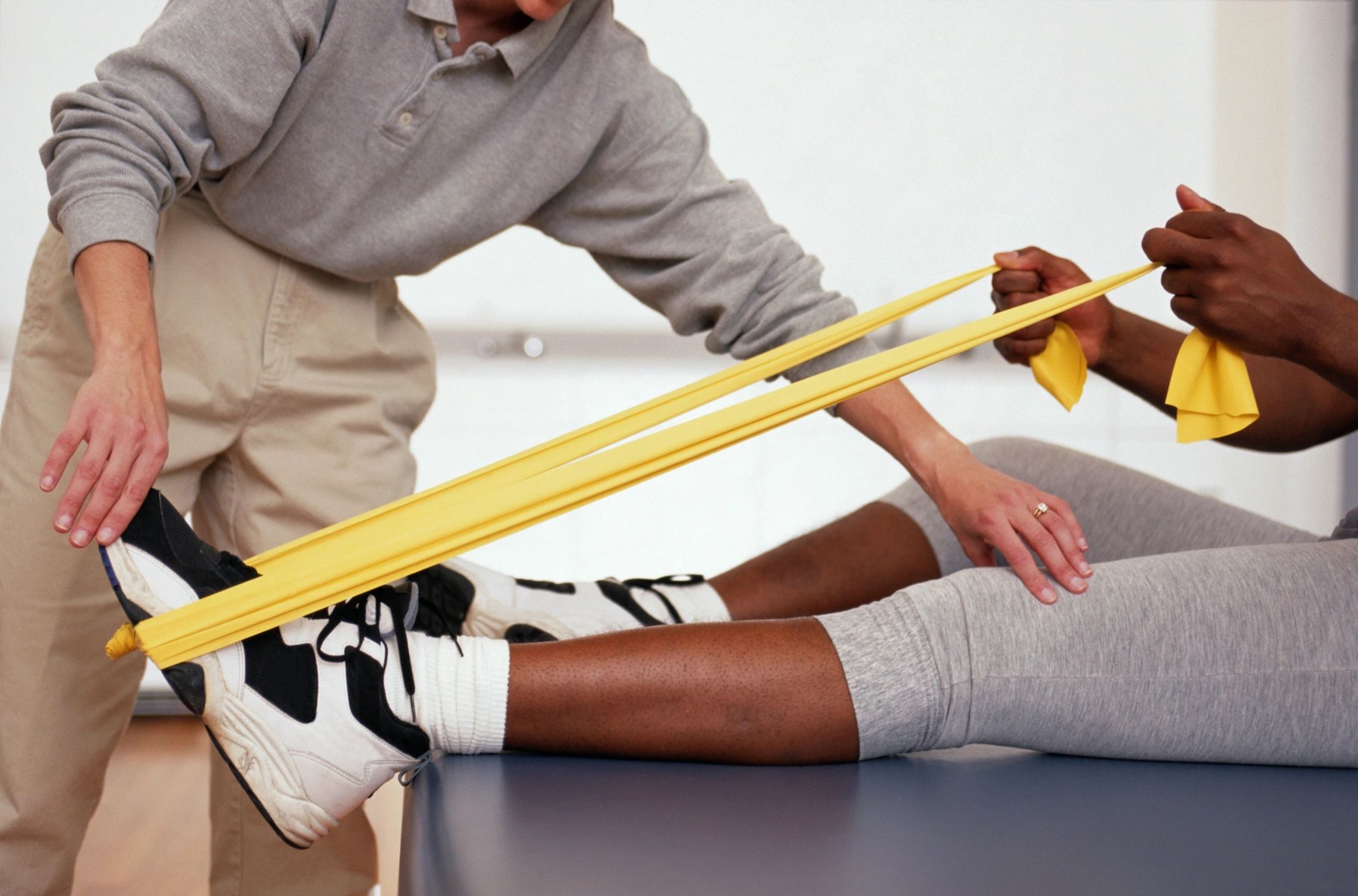 physical therapy using resistance bands