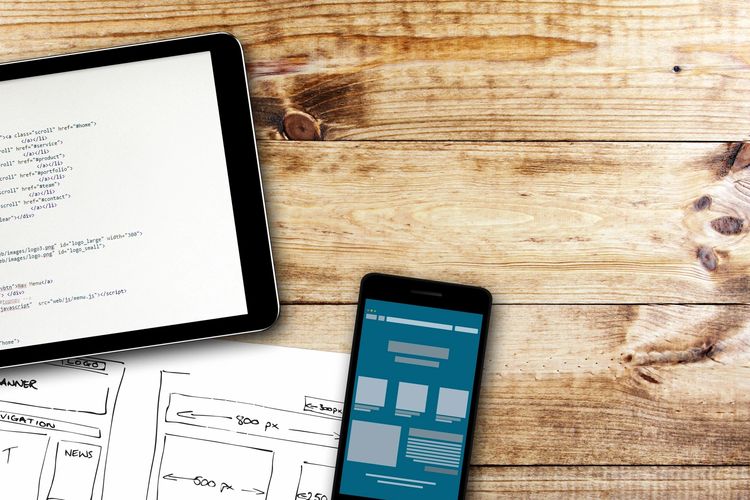 Website layout design