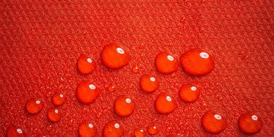water beading off scotchguard fabric