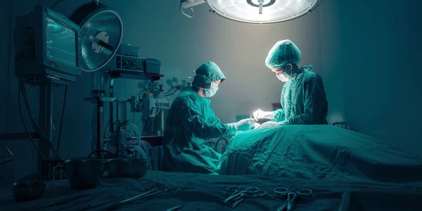 Photo of surgeons in a surgical theater