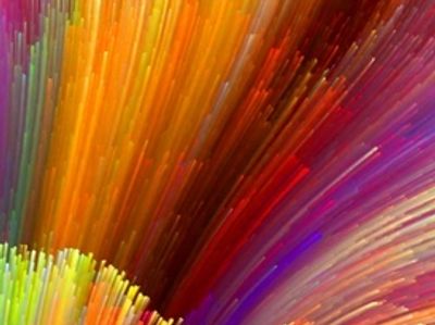 Vibrant abstract swirl of colorful textures.