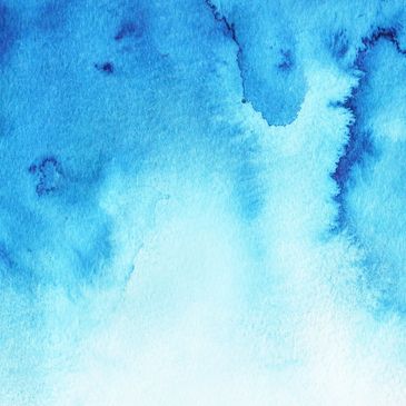 aqua watercolor paint blistered on white paper