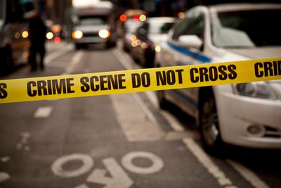 Crime scene tape at a DUI crime scene in Fort Lauderdale