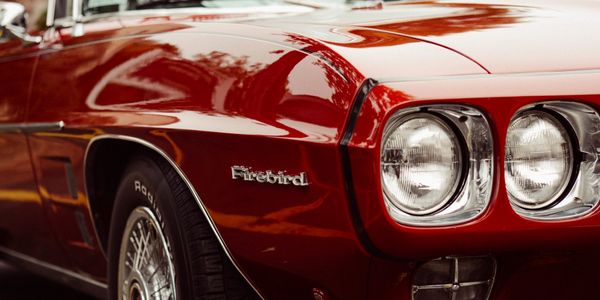 Red Pontiac Firebird Car