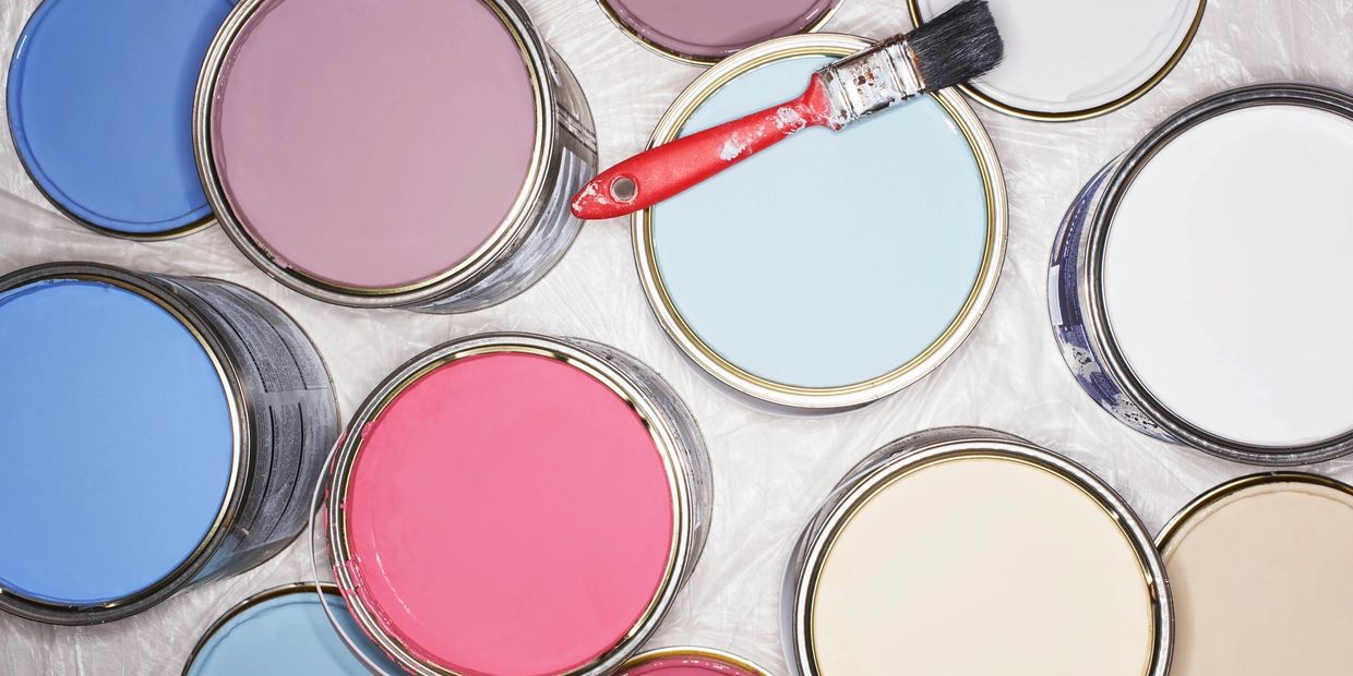 Paint cans open 