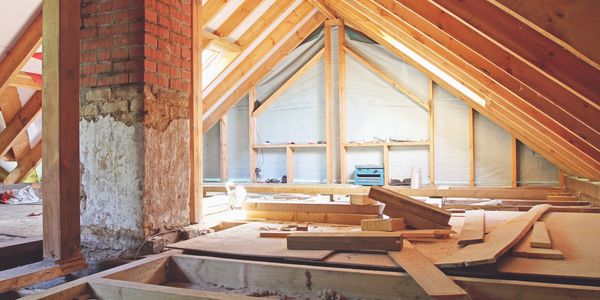 Loft conversion under construction