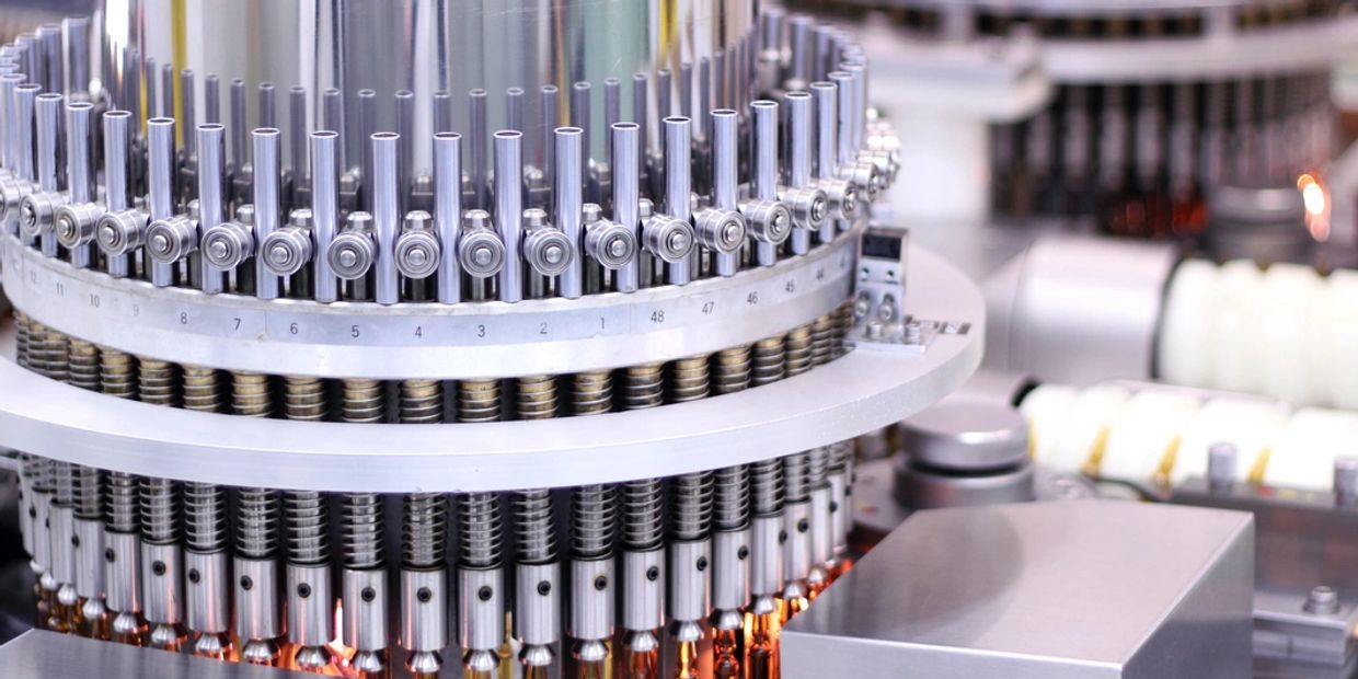 This image shows a drug manufacturing machine is shown.