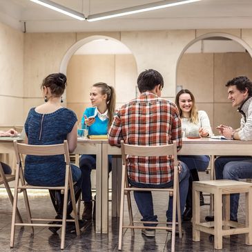 Group of people at a table