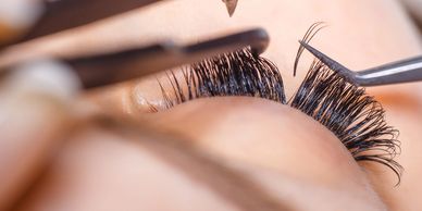 Eyelash extensions Professional Beauty Aesthetics. At IJ Aesthetics Beauty Salon Banstead. Surrey.