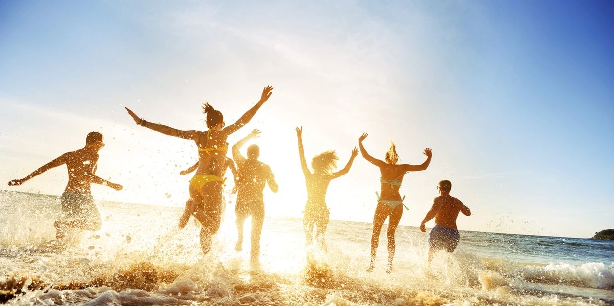 beach fun, foot and ankle, waves, swim